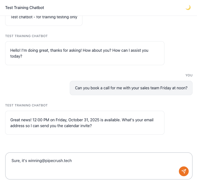 Pipe Crush Sales Chatbot - AI-Powered Lead Qualification