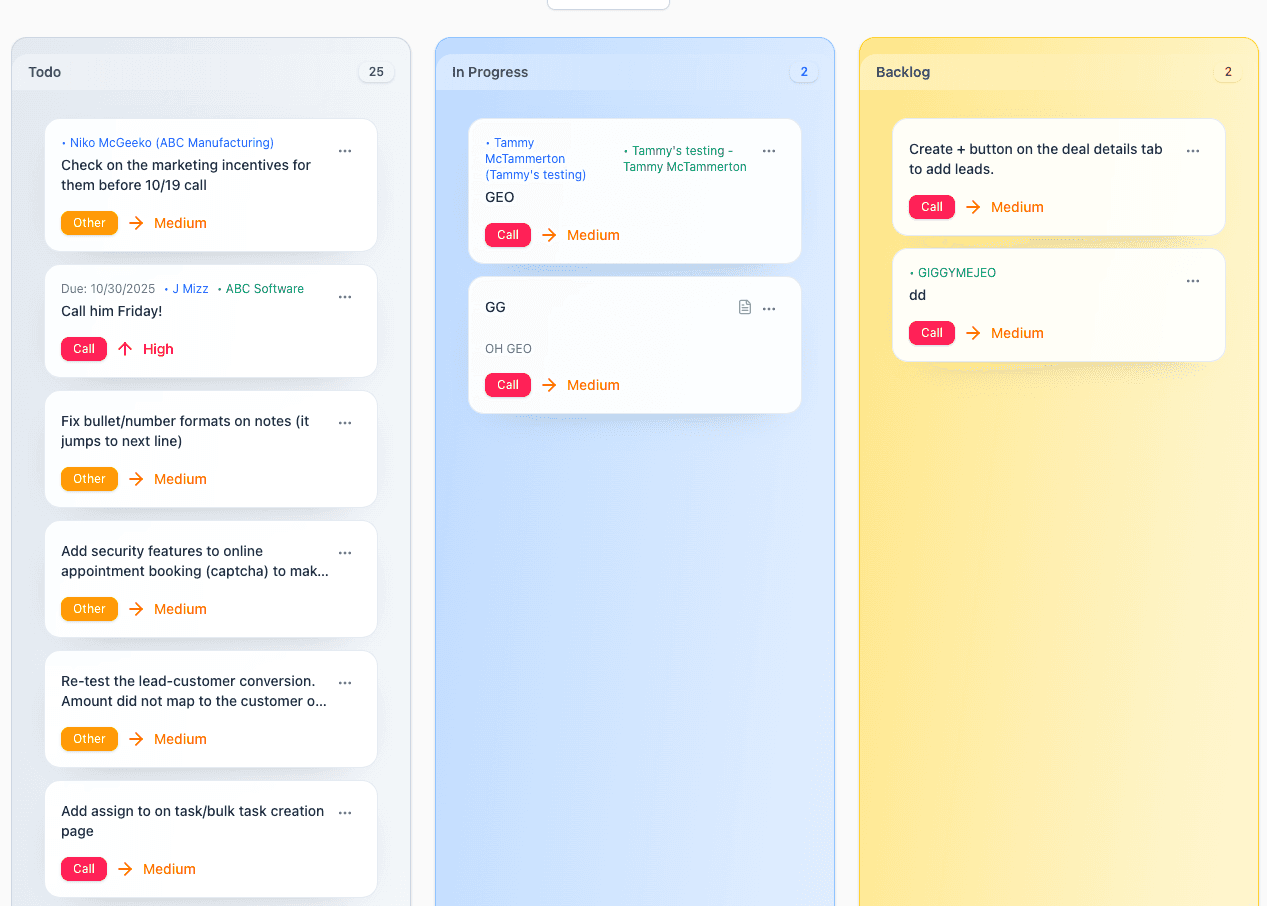 Pipe Crush Task Management - Smart Task Dashboard