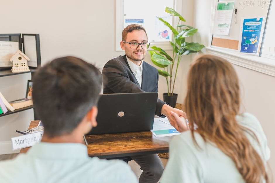 Business consultant meeting with clients showing professional services dependency