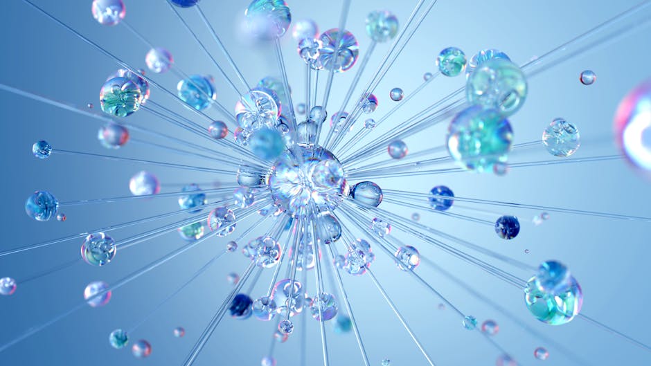 Abstract AI neural network visualization representing the intelligence behind voice CRM