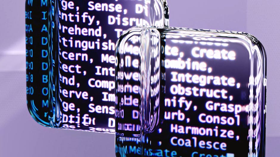 Abstract AI technology visualization representing the two-tier LLM architecture powering voice CRM